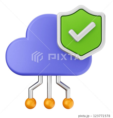 3d security protection cloud safe 123772378