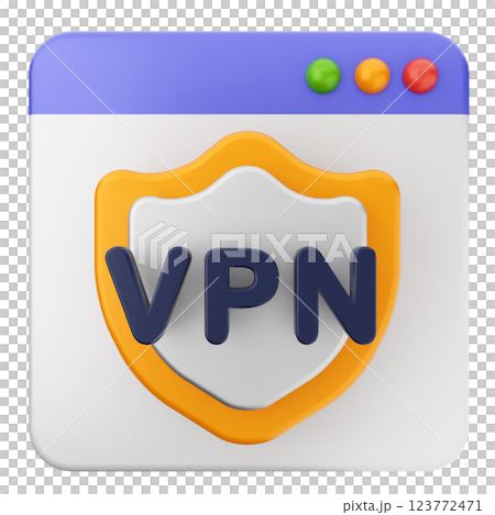 3d website icon vpn 3d website icon vpn 123772471