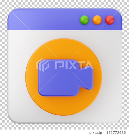 3d website icon video 3d website icon video 123772486
