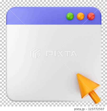 3d website icon blank page click 3d website icon blank page click 123772507