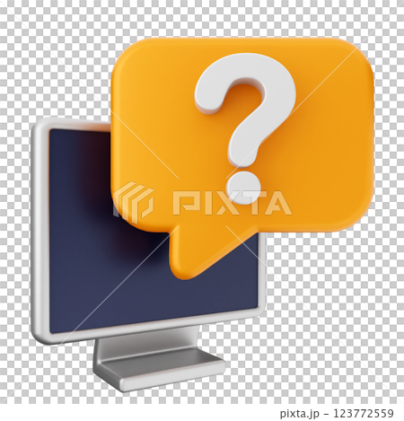 3d helpdesk support center service chat 123772559