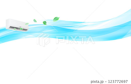 エアコンと風に舞う若葉 123772697