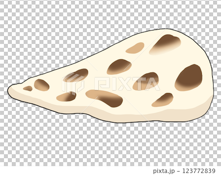 Illustration of naan alone Illustration of naan alone 123772839