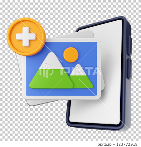 3d social media icon image add 123772919