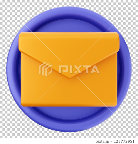 3d social media icon mail message 123772951