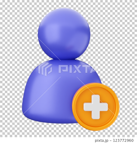 3d social media icon add follow 3d social media icon add follow 123772960