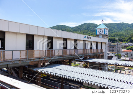 橋上駅舎とホームのある風景【山陽本線　瀬野駅】 123773279