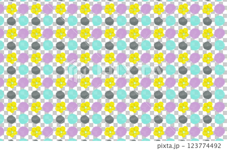 カラフルなドットのパターン カラフルなドットのパターン 123774492