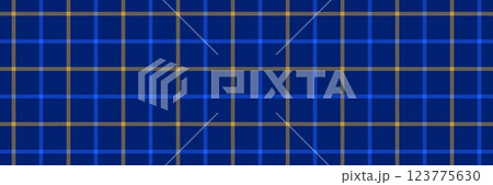 Blue and yellow gingham seamless pattern. Windowpane background texture for textile design, fabric swatch, scarf cloth, suit print. Masculine checkered tweed plaid repeating wallpaper. Vector backdrop Blue and yellow gingham seamless pattern. Windowpane background texture for textile design, fabric swatch, scarf cloth, suit print. Masculine checkered tweed plaid repeating wallpaper. Vector backdrop 123775630