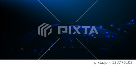 Futuristic Global Network Technology Background Futuristic Global Network Technology Background 123776102