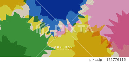 Colorful Abstract Background with Organic Shapes 123776116