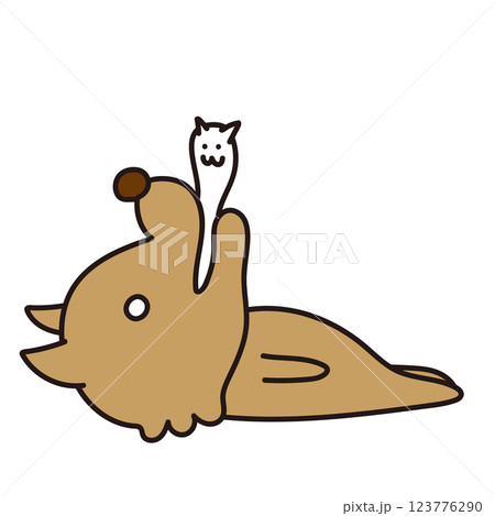 魂の出ている怖くないオオカミ 123776290