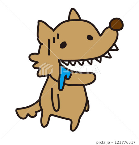 具合が悪い怖くないオオカミ 123776317