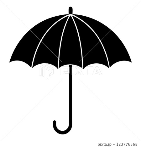 Colorful Multicolor Umbrella Vector Illustration Vibrant Weather Symbol for Graphics and Merchandise 123776568