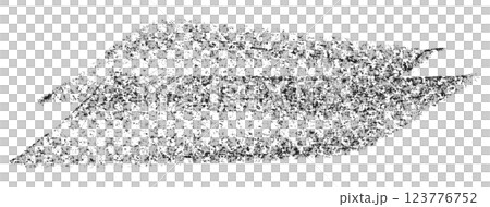 Separate black crayon brush strokes on transparent background. 123776752