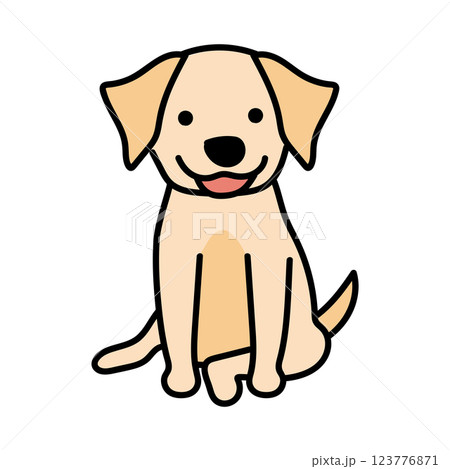 たれ耳わんちゃん 123776871