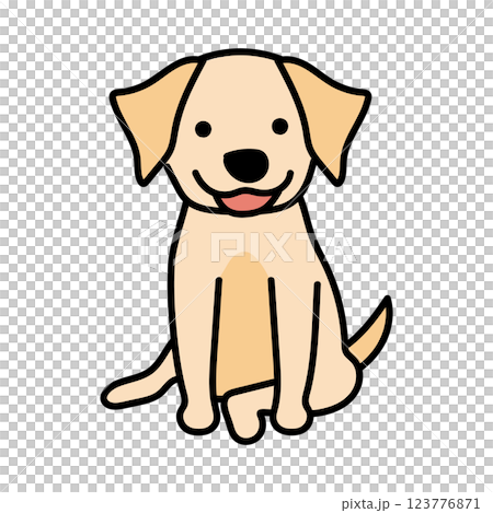 たれ耳わんちゃん 123776871