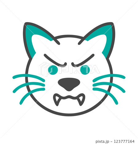 Angry Cat Silhouette Vector Icon Bold Mascot Logo for Sports Teams, Branding, and T-Shirt Design Graphics Angry Cat Silhouette Vector Icon Bold Mascot Logo for Sports Teams, Branding, and T-Shirt Design Graphics 123777164
