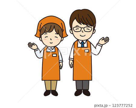 スーパーの店員 123777252