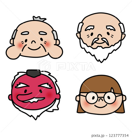 とんとんとんとんひげじいさん手遊び歌セット1 123777354