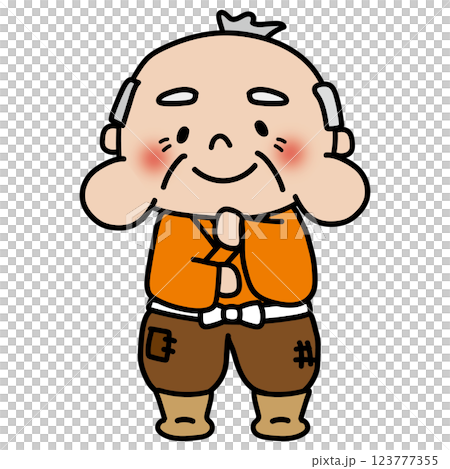 とんとんするこぶじいさん とんとんするこぶじいさん 123777355