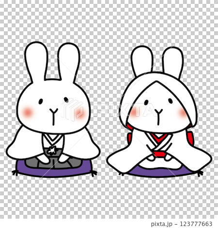 White rabbit kimono wedding White rabbit kimono wedding 123777663