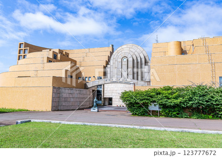 北海道釧路市 晴天の釧路市立博物館 北海道釧路市 晴天の釧路市立博物館 123777672