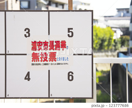 無投票選挙・浦安市 123777686