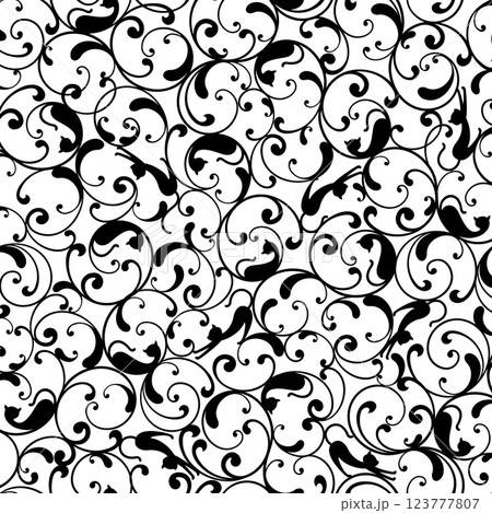 猫を合わせた装飾的なオーナメントの図案, 猫を合わせた装飾的なオーナメントの図案, 123777807