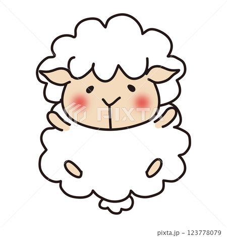 ほっぺが赤い羊 ほっぺが赤い羊 123778079