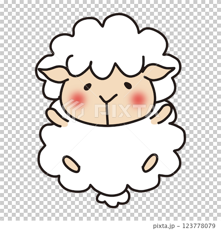 ほっぺが赤い羊 ほっぺが赤い羊 123778079