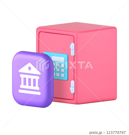 Banking financial money protection storage investment fund 3d icon realistic vector illustration Banking financial money protection storage investment fund 3d icon realistic vector illustration 123778797