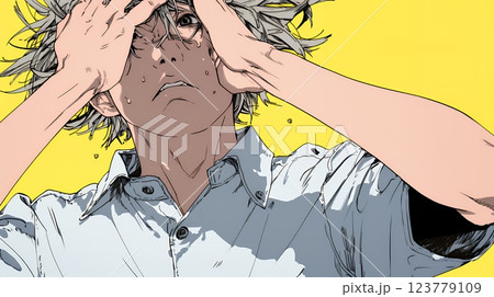 技術的な問題に直面し、肩をすくめて困惑している技術者