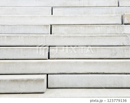 Close up of a Set of Minimal Concrete Steps Wall Background. Close up of a Set of Minimal Concrete Steps Wall Background. 123779136