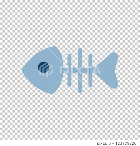 Fish bone icon illustration 123779226