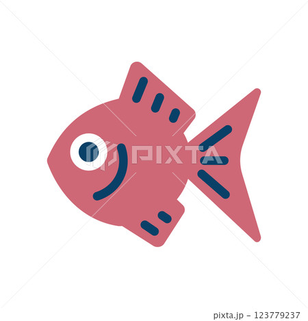 金魚のアイコンイラスト 金魚のアイコンイラスト 123779237