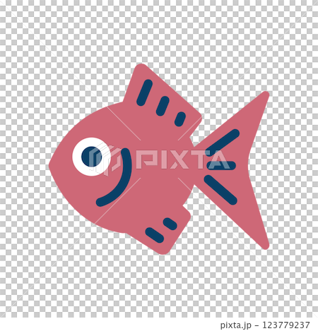 金魚のアイコンイラスト 金魚のアイコンイラスト 123779237