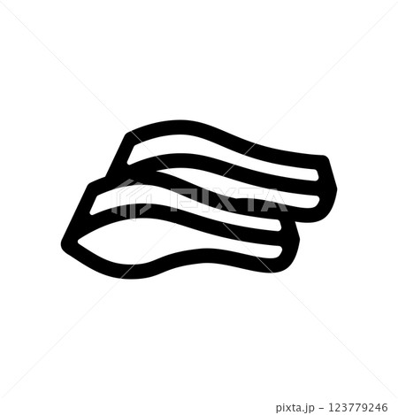 魚の切り身のアイコンイラスト 123779246