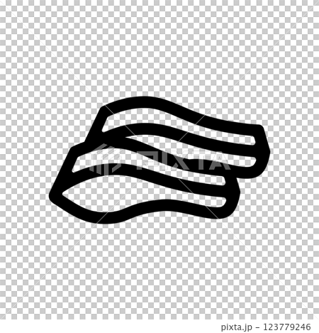 魚の切り身のアイコンイラスト 123779246