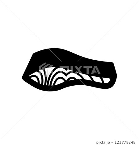 鮭の切り身のアイコンイラスト 123779249