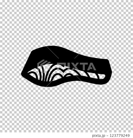 鮭の切り身のアイコンイラスト 123779249