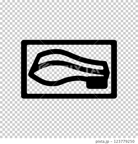 パックに入った鮭の切り身のアイコンイラスト 123779250