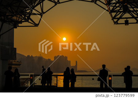 Jan 19 2025 China Ferry Terminal Observation Deck Scenic Harbor View Hong Kong 123779599