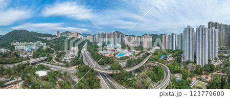 March 9 2025 Po Shun Road in Hong Kong. 123779600