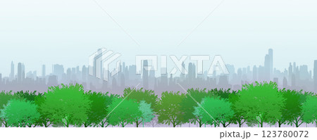 spring comes in the city park 123780072