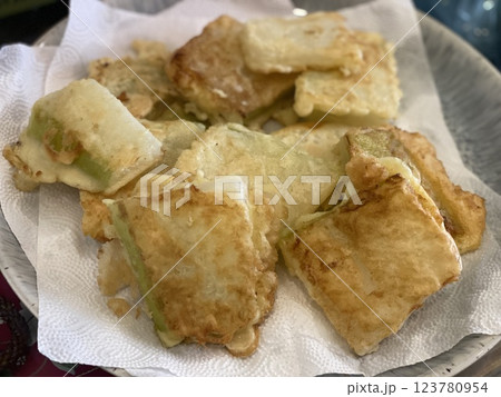 "Fried Moo (Radish) Pancake: A Crispy Korean Delight" "Fried Moo (Radish) Pancake: A Crispy Korean Delight" 123780954