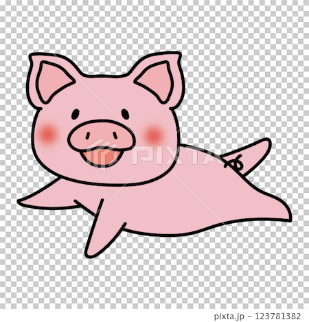 空を飛ぶぶた 空を飛ぶぶた 123781382