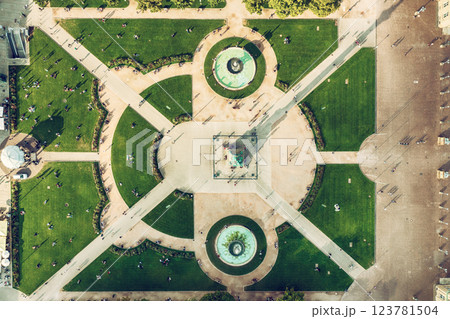 Schlossplatz in Stuttgart, Germany 123781504