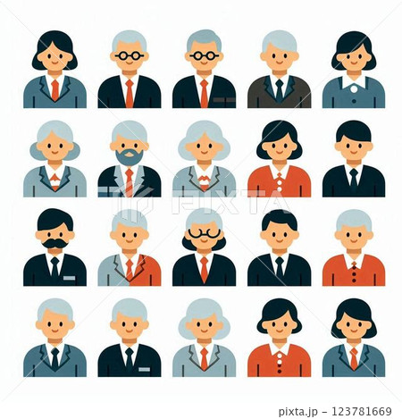 ビジネスマン　ミドル層 123781669