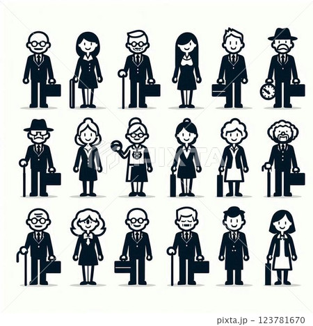 ビジネスマン　ミドル層 123781670